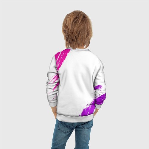 Детский свитшот 3D с принтом Умная, красивая и классная: Алёна, вид сзади #2