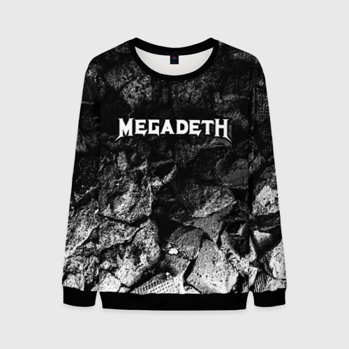 Мужской свитшот 3D Megadeth black graphite, цвет черный