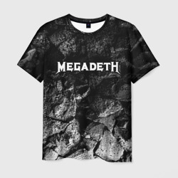 Мужская футболка 3D Megadeth black graphite