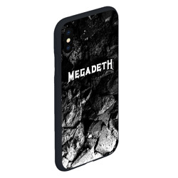 Чехол для iPhone XS Max матовый Megadeth black graphite - фото 2