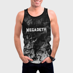 Мужская майка 3D Megadeth black graphite - фото 2