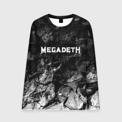 Мужской лонгслив 3D Megadeth black graphite