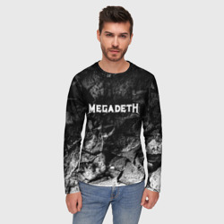 Мужской лонгслив 3D Megadeth black graphite - фото 2