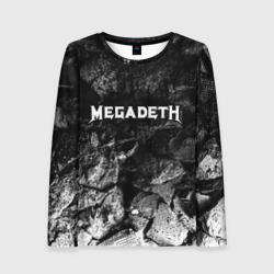 Женский лонгслив 3D Megadeth black graphite