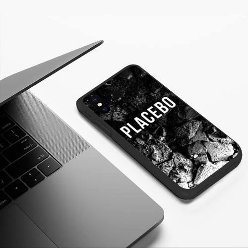 Чехол для iPhone XS Max матовый Placebo black graphite - фото 5