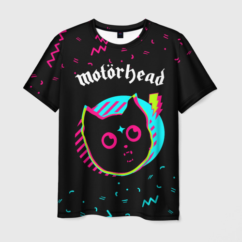 Мужская футболка 3D Motorhead - rock star cat, цвет 3D печать