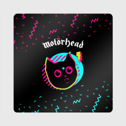 Магнит виниловый Квадрат Motorhead - rock star cat