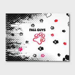 Альбом для рисования Fall Guys kids game pattern