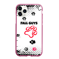 Чехол для iPhone 11 Pro Max матовый Fall Guys kids game pattern