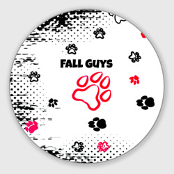 Круглый коврик для мышки Fall Guys kids game pattern