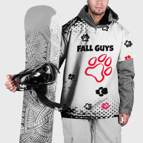 Накидка на куртку 3D Fall Guys kids game pattern, цвет 3D печать
