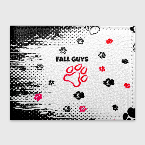 Обложка для студенческого билета Fall Guys kids game pattern, цвет бирюзовый