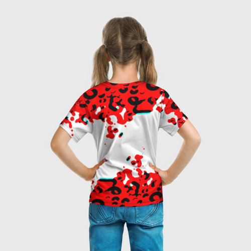 Детская футболка 3D Nirvana краски текстура, цвет 3D печать - фото 6
