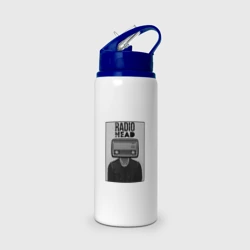 Бутылка для воды с трубочкой Radiohead human 