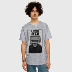 Мужская футболка хлопок Oversize Radiohead human  - фото 2
