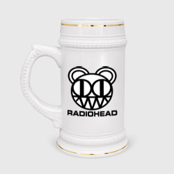 Кружка пивная Radiohead logo bear 