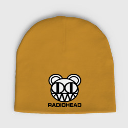 Женская шапка демисезонная Radiohead logo bear 