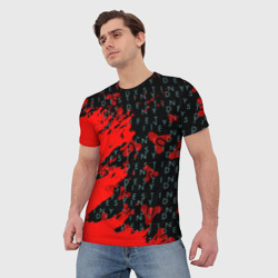 Мужская футболка 3D Destiny краски надписи текстура - фото 2