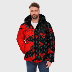 Мужская зимняя куртка 3D Destiny краски надписи текстура - фото 2