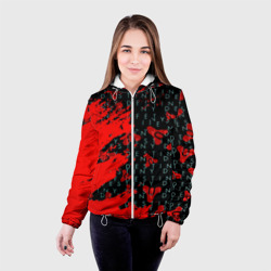 Женская куртка 3D Destiny краски надписи текстура - фото 2
