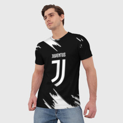 Мужская футболка 3D Juventus краски текстура - фото 2