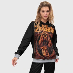 Женский костюм с толстовкой 3D Rob zombie skull - фото 2