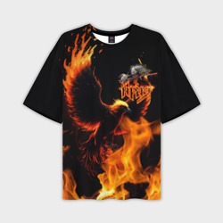 Мужская футболка oversize 3D Феникс ария