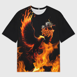 Мужская футболка oversize 3D Феникс ария