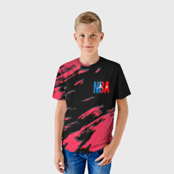 Детская футболка 3D NBA краски текстура - фото 2
