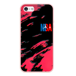 Чехол для iPhone 5/5S матовый NBA краски текстура