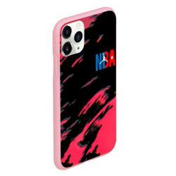 Чехол для iPhone 11 Pro матовый NBA краски текстура - фото 2