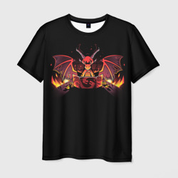 Мужская футболка 3D Дракон мастер - DnD