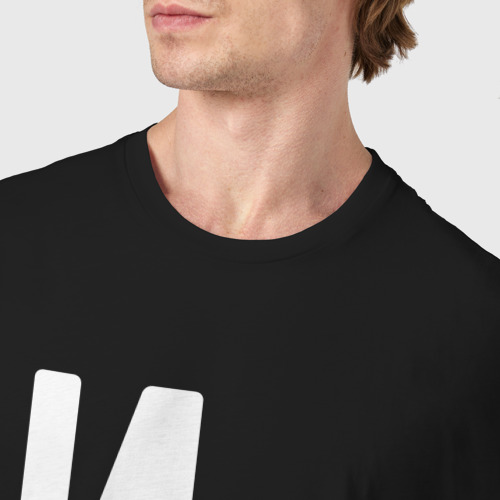 Мужская футболка хлопок Иван мужчина с очень большой буквы, цвет черный - фото 6