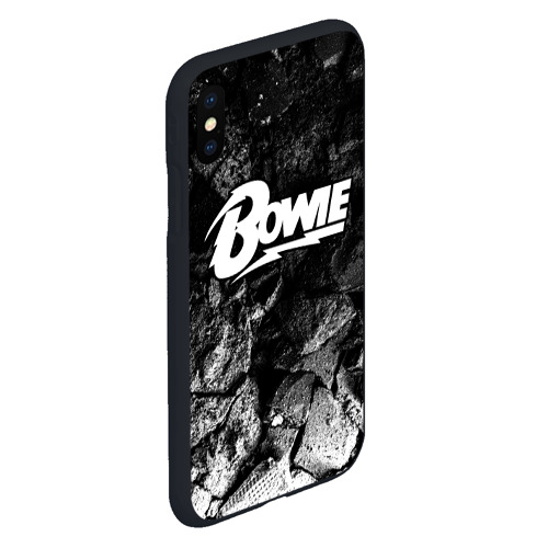 Чехол для iPhone XS Max матовый David Bowie black graphite - фото 3