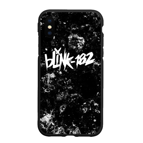 Чехол для iPhone XS Max матовый Blink 182 black ice