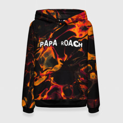 Женская толстовка 3D Papa Roach red lava