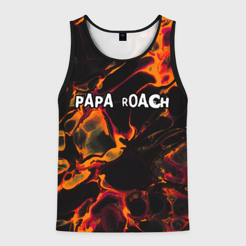 Мужская майка 3D Papa Roach red lava, цвет 3D печать