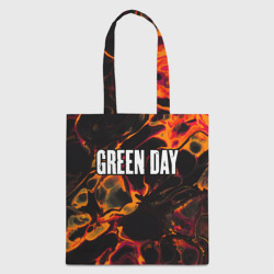 Шоппер 3D Green Day red lava