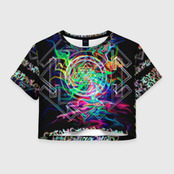 Женская футболка Crop-top 3D Шри янтра