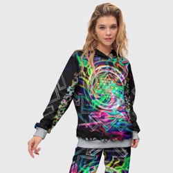 Женский костюм с толстовкой 3D Шри янтра - фото 2