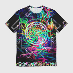 Мужская футболка 3D Шри янтра