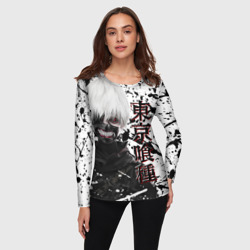 Женский лонгслив 3D Kaneki Ken - Токийский Гуль - фото 2