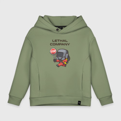 Детское худи Oversize хлопок С лутом на корабль Lethal company