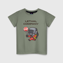 Детская футболка хлопок С лутом на корабль Lethal company