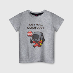 Детская футболка хлопок С лутом на корабль Lethal company