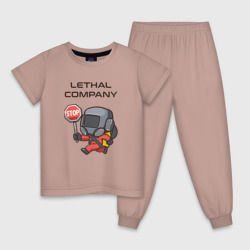 Детская пижама хлопок С лутом на корабль Lethal company