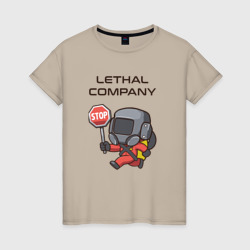 Женская футболка хлопок С лутом на корабль Lethal company