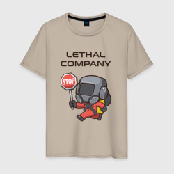 С лутом на корабль Lethal company – Футболка из хлопка с принтом купить со скидкой в -20%