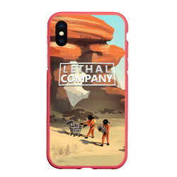 Чехол для iPhone XS Max матовый Компания будет довольна Lethal company