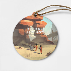 Деревянная игрушка круг Компания будет довольна Lethal company